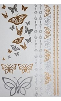 Tatuajes mariposas doradas